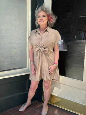 Molly Bracken Wrap Around Shirt Dress at ooh la la! in Grapevine TX 76051