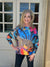 Cheetah Floral Batwing Sweater at ooh la la! in Grapevine TX 76051