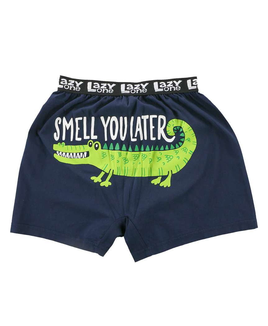 Men's Funny Boxers -Smell You Later Alligator