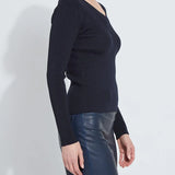 Lysse Adette V-Neck Ribbed Longsleeve
