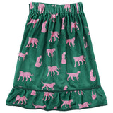Plush Printed Spa Wrap - Green & Pink Cheetahs