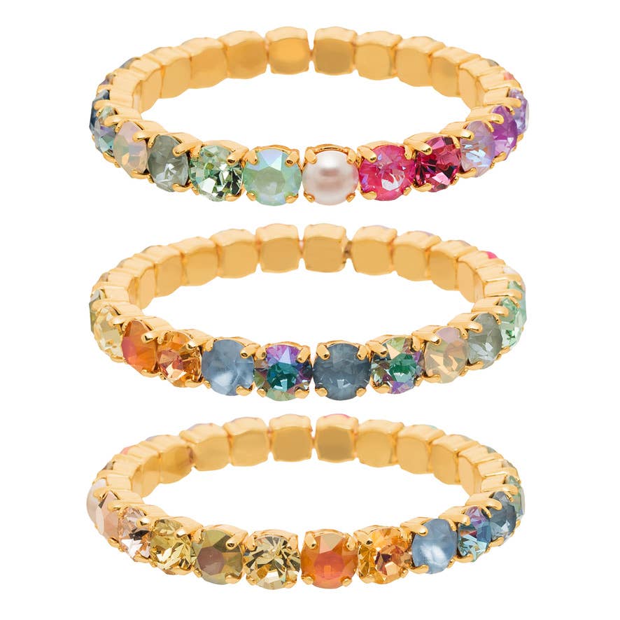 TOVA Oakland Stretch Bracelet - Fairy Dust Mix size Medium at ooh la la! in Grapevine TX 76051