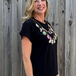 Queen of Sparkles Christmas Necklace Tee at ooh la la! in Grapevine TX 76051