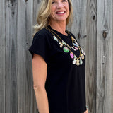 Queen of Sparkles Christmas Necklace Tee at ooh la la! in Grapevine TX 76051