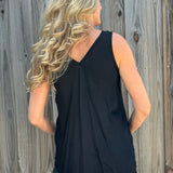 Satin V-Neck Tank Top