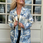 Tigers Ultrasuede Coat in blue at ooh la la! in Grapevine TX 76051