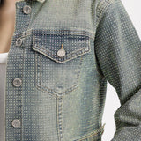 Bayeas Rhinestone Denim Jacket in newedge at ooh la la! in Grapevine TX 76051
