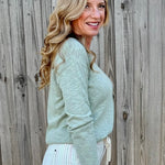 V-Neck Pullover Light Cotton Sweater - 5