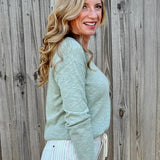 V-Neck Pullover Light Cotton Sweater - 5