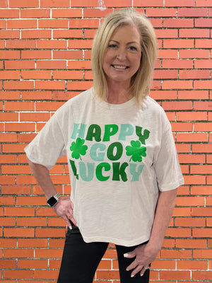 Happy Go Lucky Tee at ooh la la! in Grapevine TX 76051