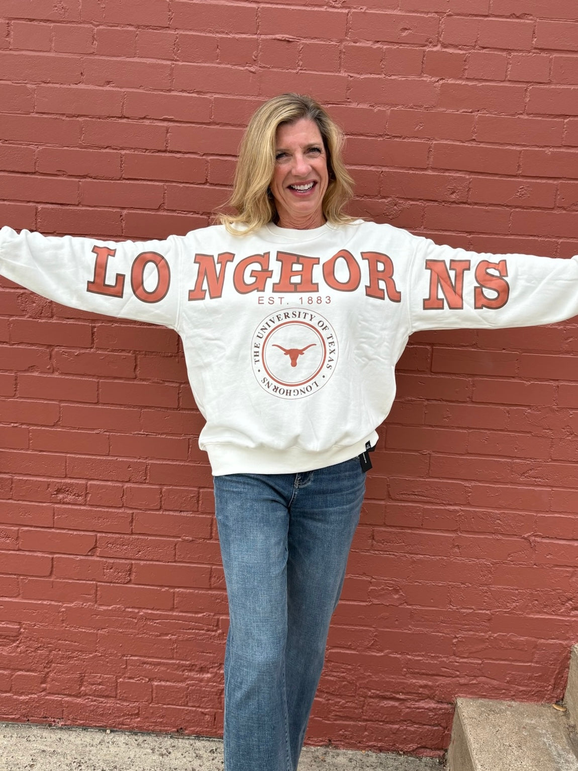 Texas Longhorns Lantern Sleeve Sweatshirt at ooh la la! in Grapevine TX 76051