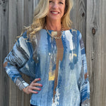 Vertical Paint Strokes Batwing Sweater at ooh la la! in Grapevine TX 76051