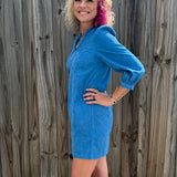 Corduroy Front Yoke Dress