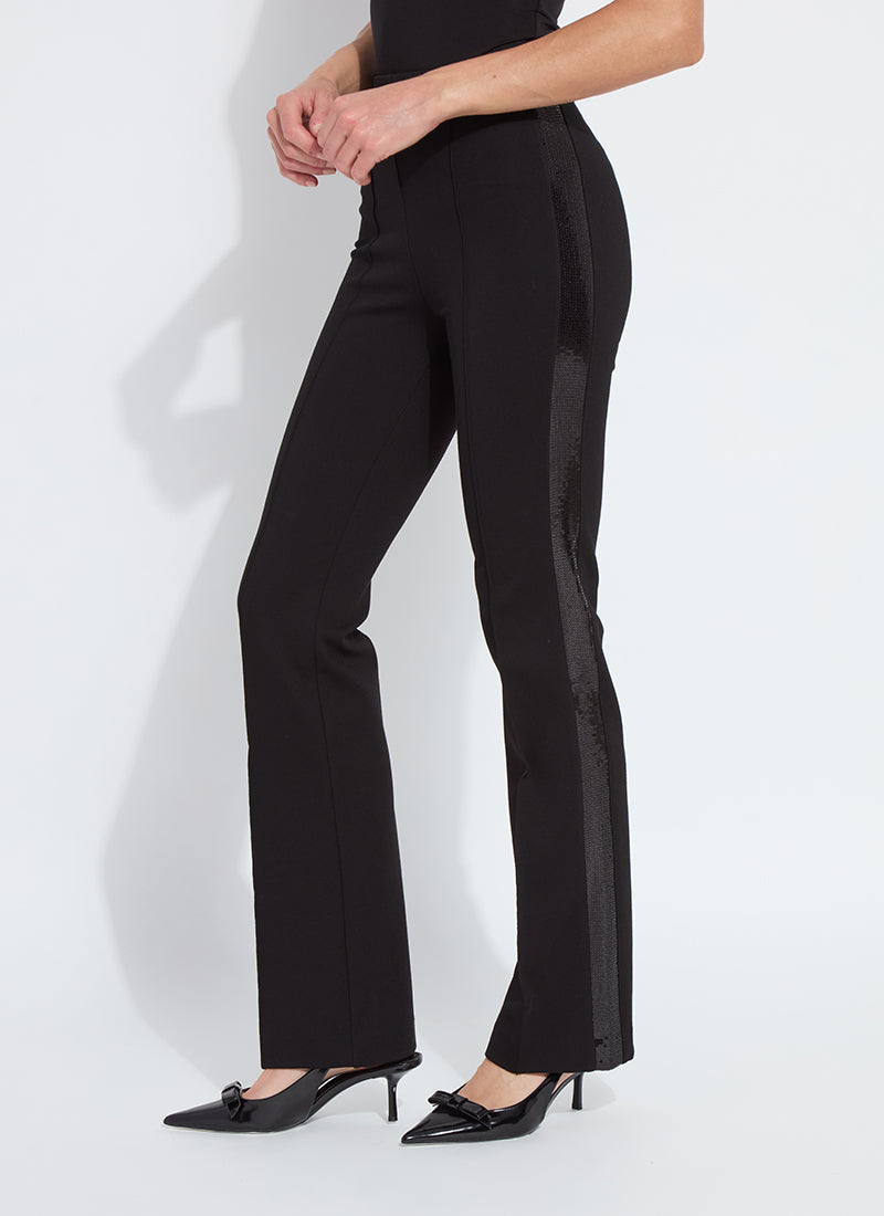 Elysse Sequin Embellished Pant by Lysse Leggings in black at ooh la la! in Grapevine TX 76051