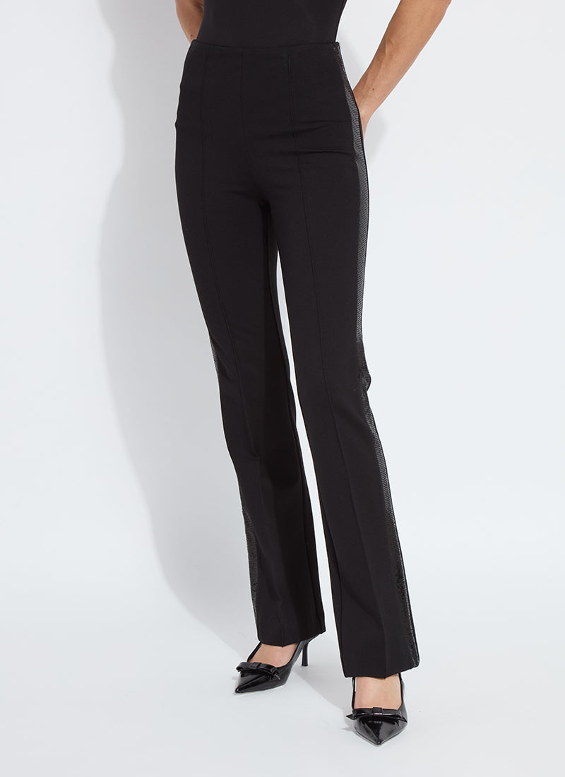 Elysse Sequin Embellished Pant by Lysse Leggings in black at ooh la la! in Grapevine TX 76051