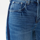 Mid Rise Wide Leg Jean with Dark Seam Detail at ooh la la! in Grapevine TX 76051