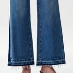 Mid Rise Wide Leg Jean with Dark Seam Detail at ooh la la! in Grapevine TX 76051