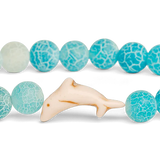 The Odyssey Bracelet - Dolphin in aqua blue at ooh la la! in Grapevine TX 76051