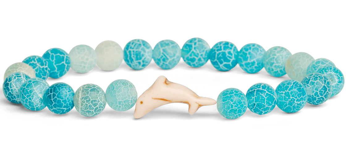 The Odyssey Bracelet - Dolphin in aqua blue at ooh la la! in Grapevine TX 76051