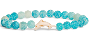 The Odyssey Bracelet - Dolphin in aqua blue at ooh la la! in Grapevine TX 76051