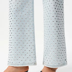 Valentine High Rise Straight Silver Stud Jeans at ooh la la! in Grapevine TX 76051