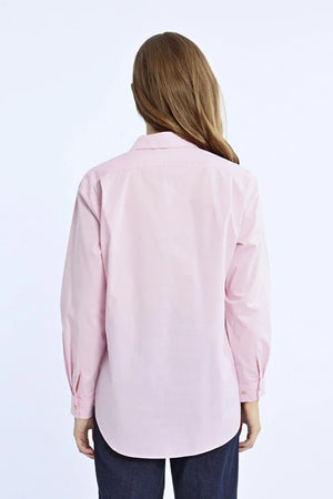 Molly Bracken Classic Cotton Shirt in light pink at ooh la la! in Grapevine TX 76051