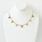 Multi Cross Necklace in Candy Glam Blush