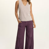 Terraced Wide Leg Pant