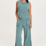 XCVI Mallis Gaucho in Ocean Storm Pigment at ooh la la! in Grapevine TX 76051