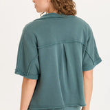 XCVI Kennison Capelet in Ocean Storm Pigment at ooh la la! in Grapevine TX 76051