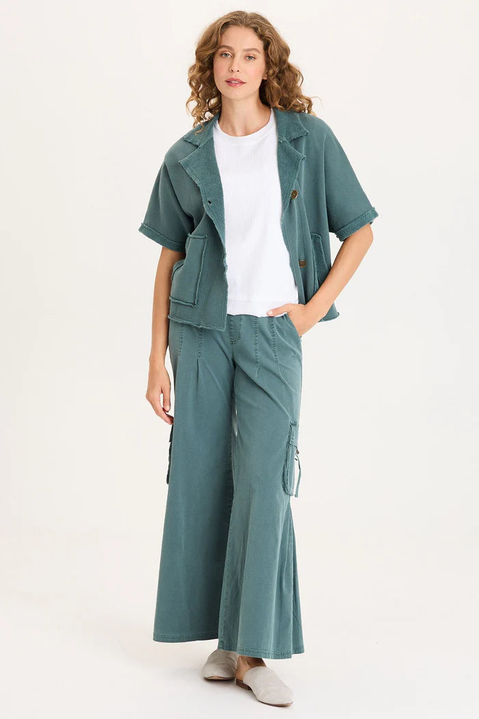 XCVI Kennison Capelet in Ocean Storm Pigment at ooh la la! in Grapevine TX 76051