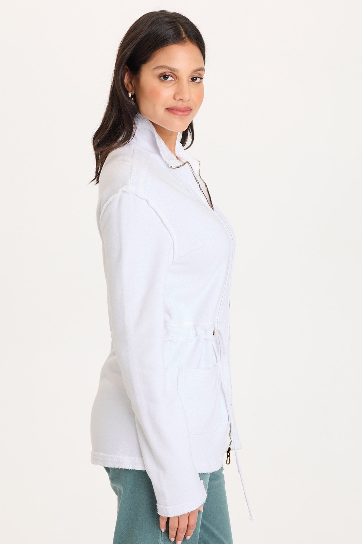 XCVI Lemont Jacket in white at ooh la la! in Grapevine TX 76051