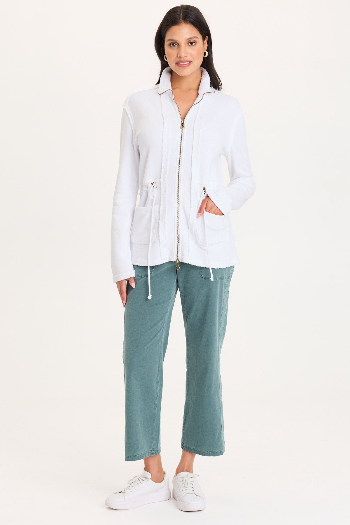 XCVI Lemont Jacket in white at ooh la la! in Grapevine TX 76051