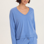 Odilia Long Sleeve V-Neck Top at Ooh La La! in Grapevine TX 76051