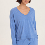 Odilia Long Sleeve V-Neck Top at Ooh La La! in Grapevine TX 76051