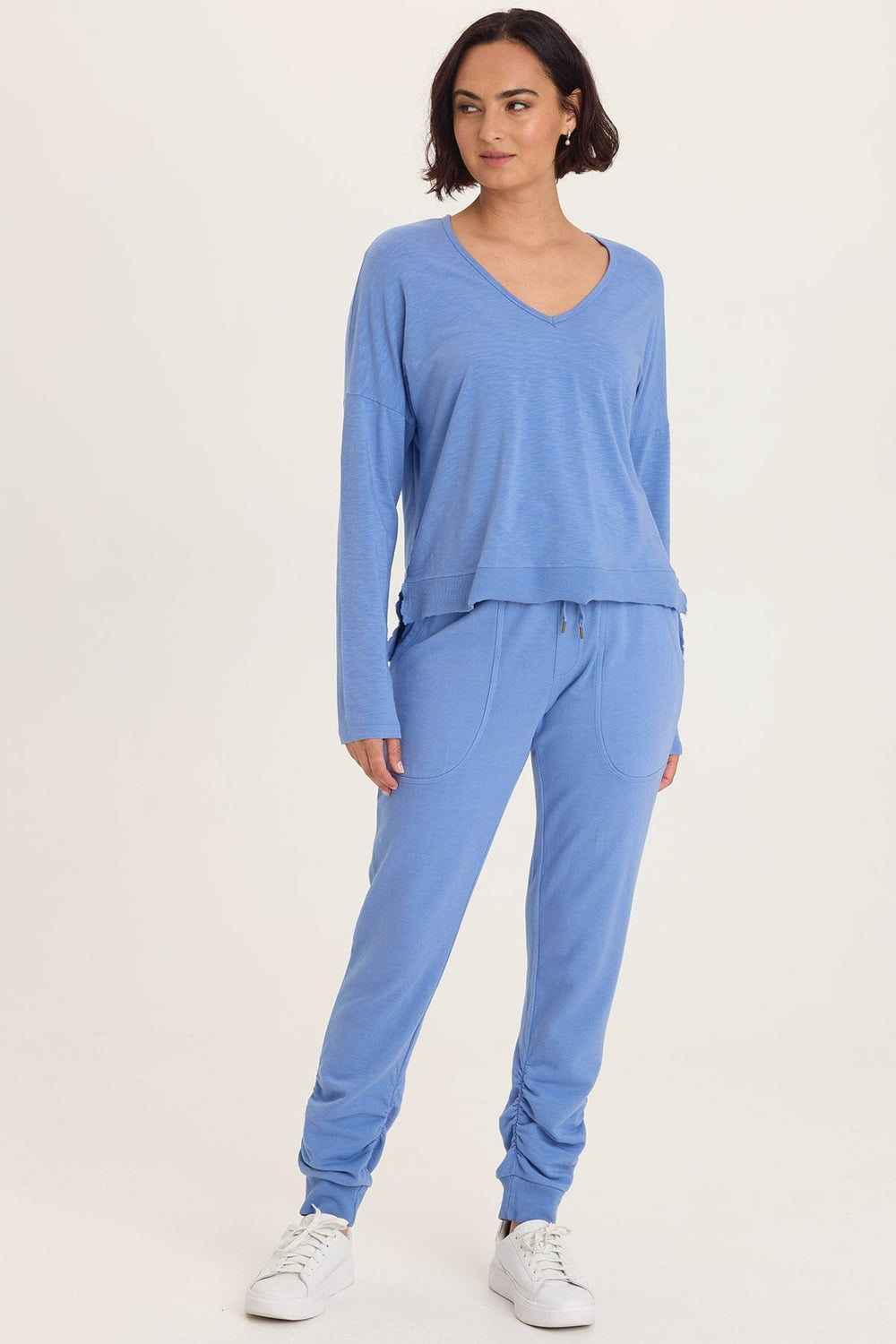 Odilia Long Sleeve V-Neck Top at Ooh La La! in Grapevine TX 76051