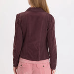XCVI Jino Corduroy Blazer in Belge - Deep Eggplant Brown at ooh la la! in Grapevine TX 76051