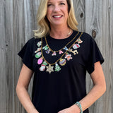Queen of Sparkles Christmas Necklace Tee at ooh la la! in Grapevine TX 76051