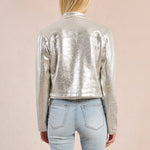 Molly Bracken Silver Biker Jacket at ooh la la! in Grapevine TX 76051