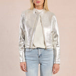 Molly Bracken Silver Biker Jacket at ooh la la! in Grapevine TX 76051