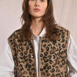 Molly Bracken Leopard Fur-Effect Vest at ooh la la! in Grapevine TX 76051