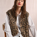 Molly Bracken Leopard Fur-Effect Vest at ooh la la! in Grapevine TX 76051