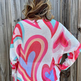 Hearts In Hearts Batwing Sweater at ooh la la! in Grapevine TX 76051