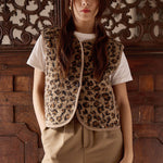 Molly Bracken Leopard Fur-Effect Vest at ooh la la! in Grapevine TX 76051