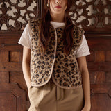 Molly Bracken Leopard Fur-Effect Vest at ooh la la! in Grapevine TX 76051