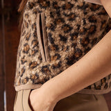 Molly Bracken Leopard Fur-Effect Vest at ooh la la! in Grapevine TX 76051