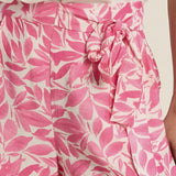 Floral shorts, high waisted shorts, pink floral shorts, summer shorts for women, flowy shorts, side tie shorts, boho summer style, beach shorts with pockets. at ooh la la! in Grapevine TX 76051