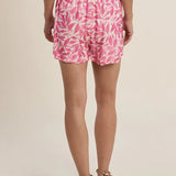 Floral shorts, high waisted shorts, pink floral shorts, summer shorts for women, flowy shorts, side tie shorts, boho summer style, beach shorts with pockets. at ooh la la! in Grapevine TX 76051