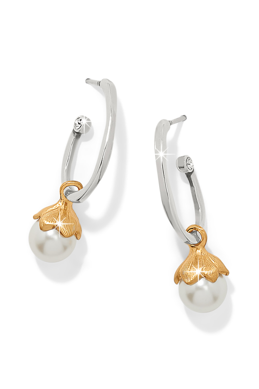 Brighton Everbloom Pearl Hoop Earrings - 1