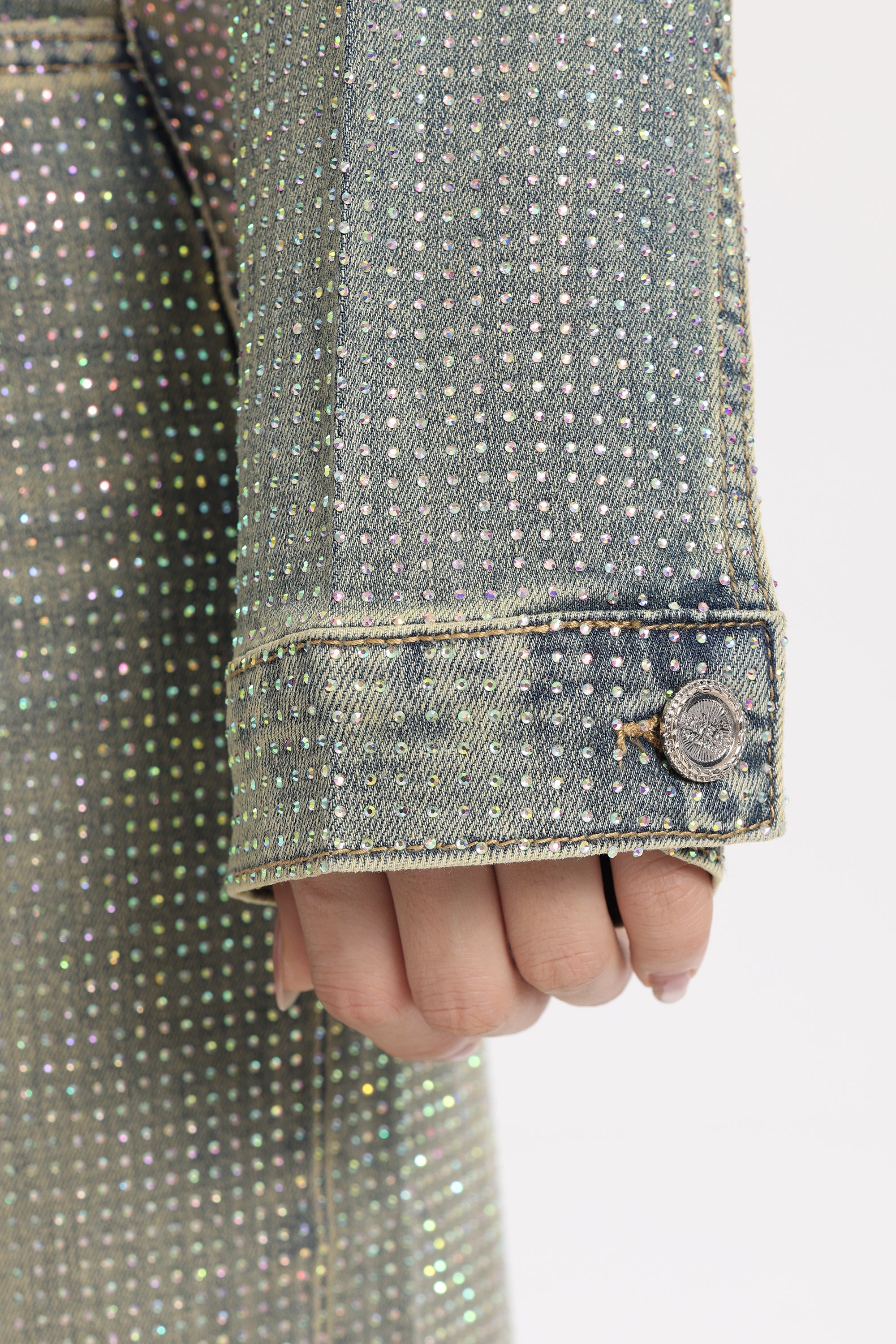 Bayeas Rhinestone Denim Jacket in newedge at ooh la la! in Grapevine TX 76051